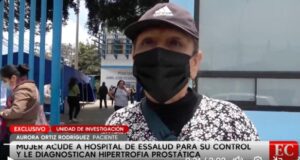 EsSalud está de cabeza: Mujer recibe diagnóstico de hiperplasia prostática tras chequeo ginecológico