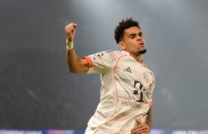 Bayern Múnich superó de visita al PSG por 2-1 con dos goles de colombiano Luis Diaz