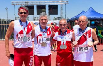 Perú destaca en el Campeonato Sudamericano de Atletismo Máster en Santiago de Chile