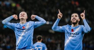 Manchester City le ganó a Bournemouth 3-1 y es ahora escolta del líder Arsenal en la Premier