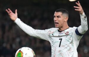 Portugal cayó ante Irlanda 2-0 y espera el domingo para clasificar. Cristiano Ronaldo fue expulsado