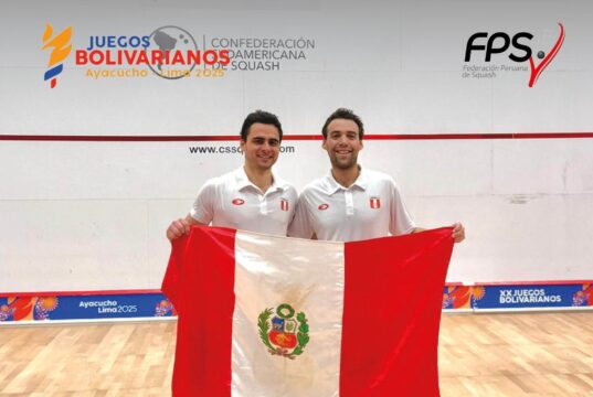Perú logró el oro en dobles masculino de Squash en los Juegos Bolivarianos 2025