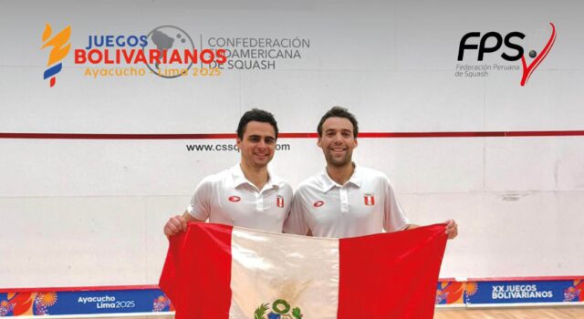 Perú logró el oro en dobles masculino de Squash en los Juegos Bolivarianos 2025