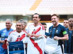 Juega su partido aparte: Presidente José Jerí participa en partido leyendas de Perú vs. Conmebol
