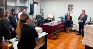 ANC-PJ coordina equipo de descarga para agilizar atención en el Tercer Juzgado de Familia de Ayacucho