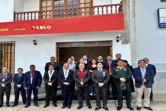 Corte de Cajamarca fortalece los servicios de justicia en la provincia de San Pablo