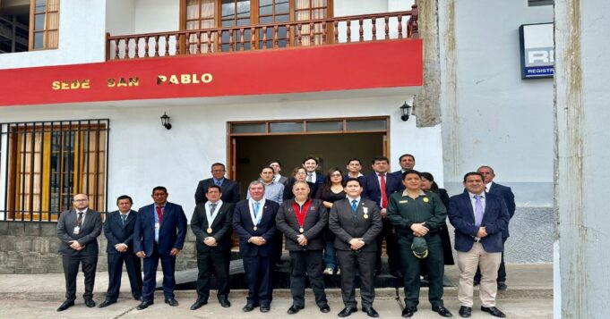 Corte de Cajamarca fortalece los servicios de justicia en la provincia de San Pablo