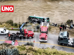 Accidente en Jauja: bus con 43 pasajeros cae al río Mantaro en la Carretera Central