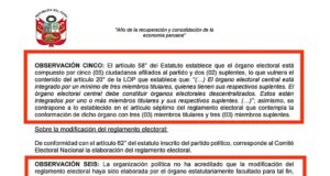 Presentarían tacha por candidatura de R. Chiabra