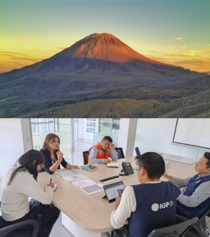 IGP refuerza trabajo ante una posible erupción del Misti