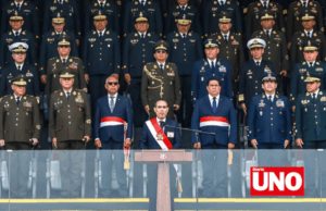 Jerí promete mano dura contra la delincuencia en ceremonia militar