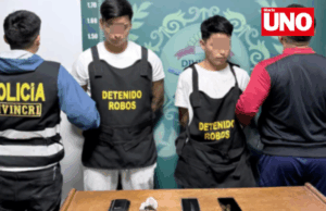 Detienen a dos primos que «marcaron» y robaron S/ 20 mil a empresario en pleno centro de Trujillo