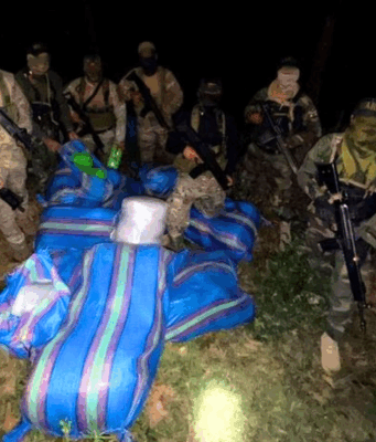 Fuerzas Armadas y Policía decomisan 210 kilos de marihuana en zona del Vraem