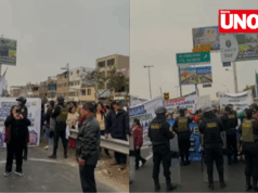 Vecinos de San Juan de Miraflores bloquean Panamericana Sur por falta de agua potable