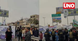 Vecinos de San Juan de Miraflores bloquean Panamericana Sur por falta de agua potable