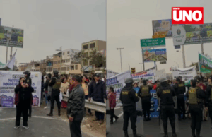 Vecinos de San Juan de Miraflores bloquean Panamericana Sur por falta de agua potable