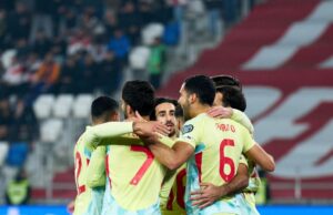España a un paso de lograr el boleto al Mundial 2026 tras golear a Georgia 4-0 en Tiflis