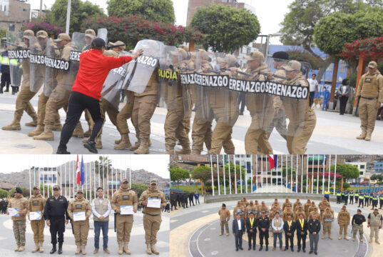 Alcalde de El Agustino Richar Socia presentó al nuevo Grupo Especial de Intervenciones Rápidas – GEIR de su distrito