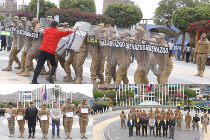 Alcalde de El Agustino Richar Socia presentó al nuevo Grupo Especial de Intervenciones Rápidas – GEIR de su distrito
