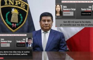 ¡Escándalo! audios comprometen al jefe del INPE: en cobro de S/80 mil para liberar a un reo