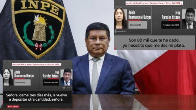 ¡Escándalo! audios comprometen al jefe del INPE: en cobro de S/80 mil para liberar a un reo