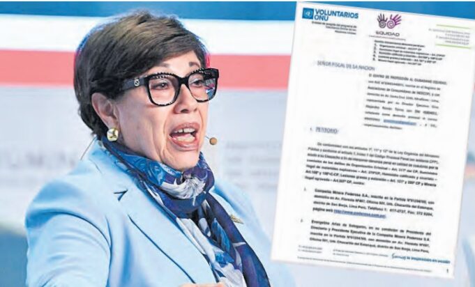 Denuncian a Eva Arias presidente de minera Poderosa por organización criminal, homicidios entre otros delitos