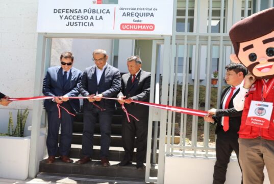 Arequipa: Ministerio de Justicia inaugura sede de la Defensa Pública en Uchumayo para atención gratuita a más de 18 mil ciudadanos