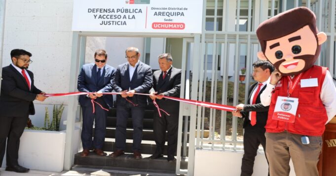 Arequipa: Ministerio de Justicia inaugura sede de la Defensa Pública en Uchumayo para atención gratuita a más de 18 mil ciudadanos
