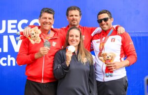 Nicolás Pacheco y Daniella Borda lograron dos medallas de oro para Perú en Tiro de los XX Juegos Bolivarianos Ayacucho-Lima 2025