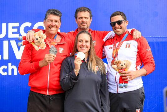 Nicolás Pacheco y Daniella Borda lograron dos medallas de oro para Perú en Tiro de los XX Juegos Bolivarianos Ayacucho-Lima 2025