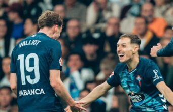 Celta de Vigo sorprendió al Real Madrid en el Bernabéu ganándole 2-0 en la Liga de España