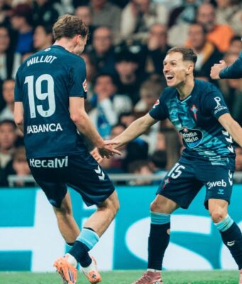 Celta de Vigo sorprendió al Real Madrid en el Bernabéu ganándole 2-0 en la Liga de España