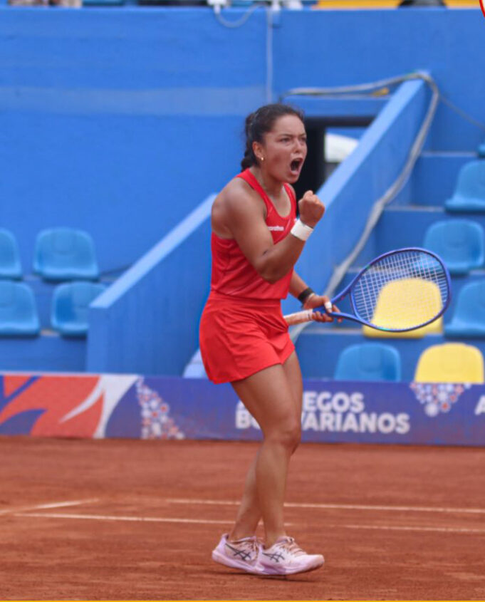 Lucciana Pérez y Juan Pablo Varillas lograron tres de oro en el tenis de los Bolivarianos