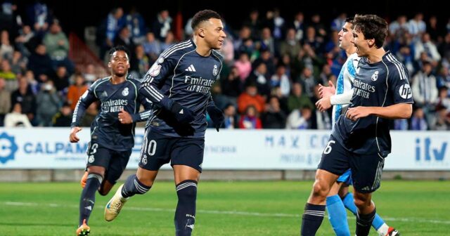 Real Madrid venció a Talavera 3-2 y clasificó a los octavos de final de la Copa del Rey