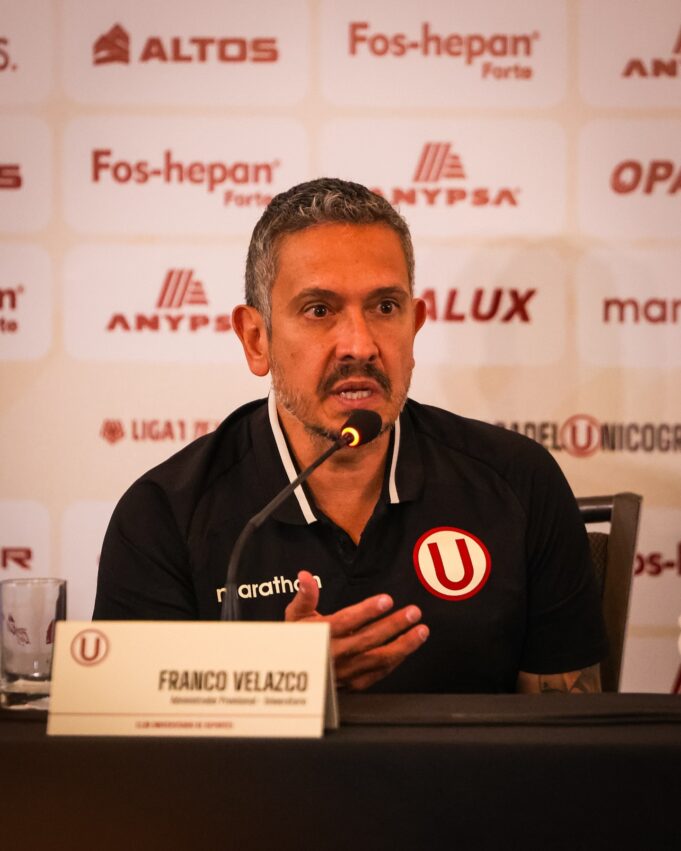 Administrador de la «U» Franco Velazco aclaró que no hay quiebre interno en el área deportiva