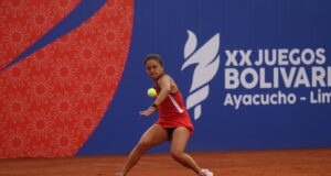 Lucciana Pérez avanzó a los cuartos de final en el tenis de los Juegos Bolivarianos Ayacucho-Lima 2025