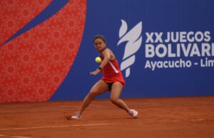 Lucciana Pérez avanzó a los cuartos de final en el tenis de los Juegos Bolivarianos Ayacucho-Lima 2025
