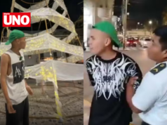 Liberan a tiktoker Jordy Rioja tras vandalizar árbol de Navidad en Chiclayo