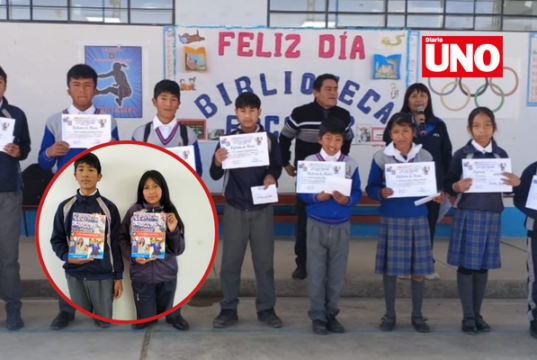 Presentan la quinta edición de la revista estudiantil “José Carlos Mariátegui” en la I. E. N.° 20544