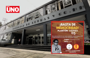 Estudiantes de Filosofía de San Marcos convocan plantón contra docentes Depaz y Mora por arbitrariedad académica