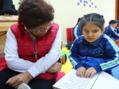 Ministerio de Educación presenta la primera biblioteca infantil para estudiantes con discapacidad visual