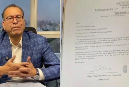 Phillip Butters renuncia a Avanza País y queda descartada su candidatura a la Presidencia en las elecciones 2026