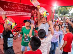 Más de 500 niños disfrutaron de chocolatada en San Luis