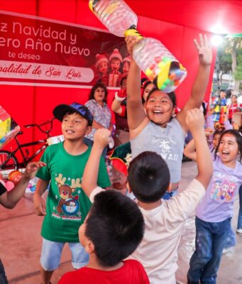Más de 500 niños disfrutaron de chocolatada en San Luis