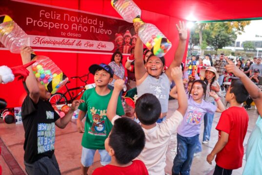 Más de 500 niños disfrutaron de chocolatada en San Luis