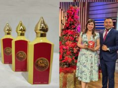 Perfumista Joaquín Cisneros lanza perfume amarillo con aroma exclusivo para recibir el Año 2026 con buenas vibras