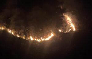 Incendio forestal azota San Marcos de Roccha, en Huancavelica