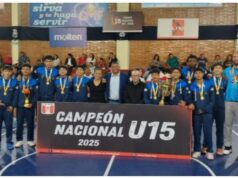Huancayo: alumnos del colegio y club Cienciano Campeón Nacional de Basketballa U15