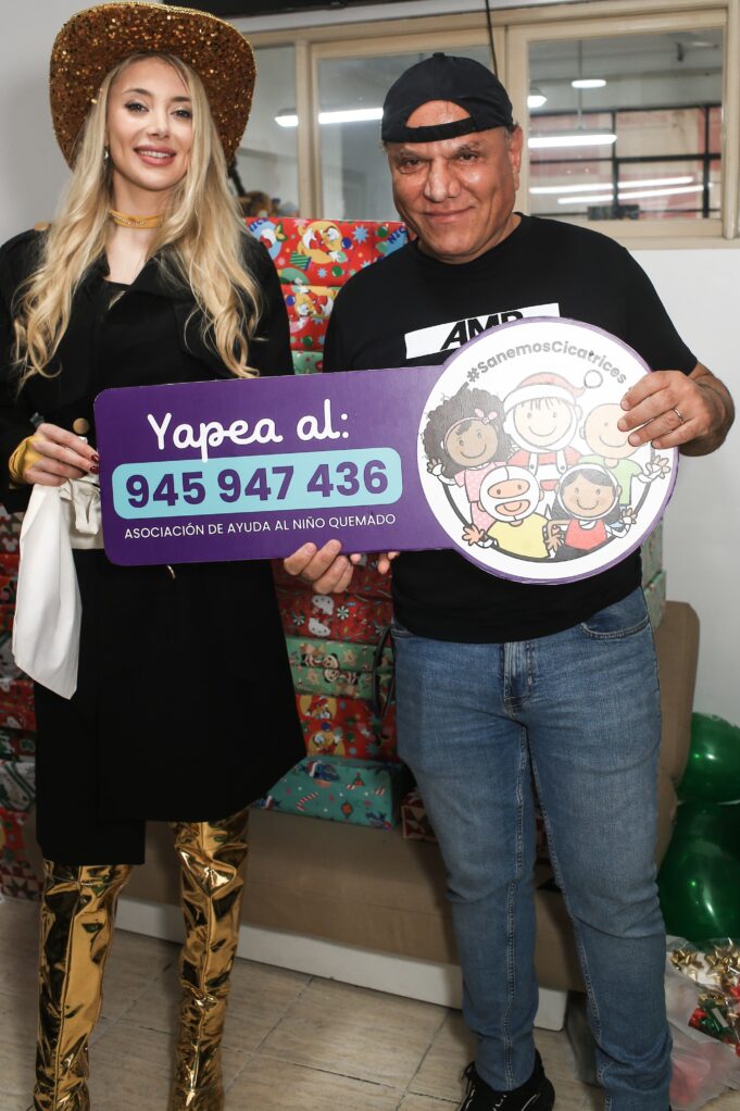 Mauricio Diez Canseco y Aixa Sosa apoyan a niños de ANIQUEM