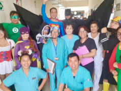 Superhéroes visitaron a pacientes de Hospital María Auxiliadora